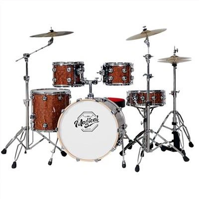 Vintage burgundy drum kit